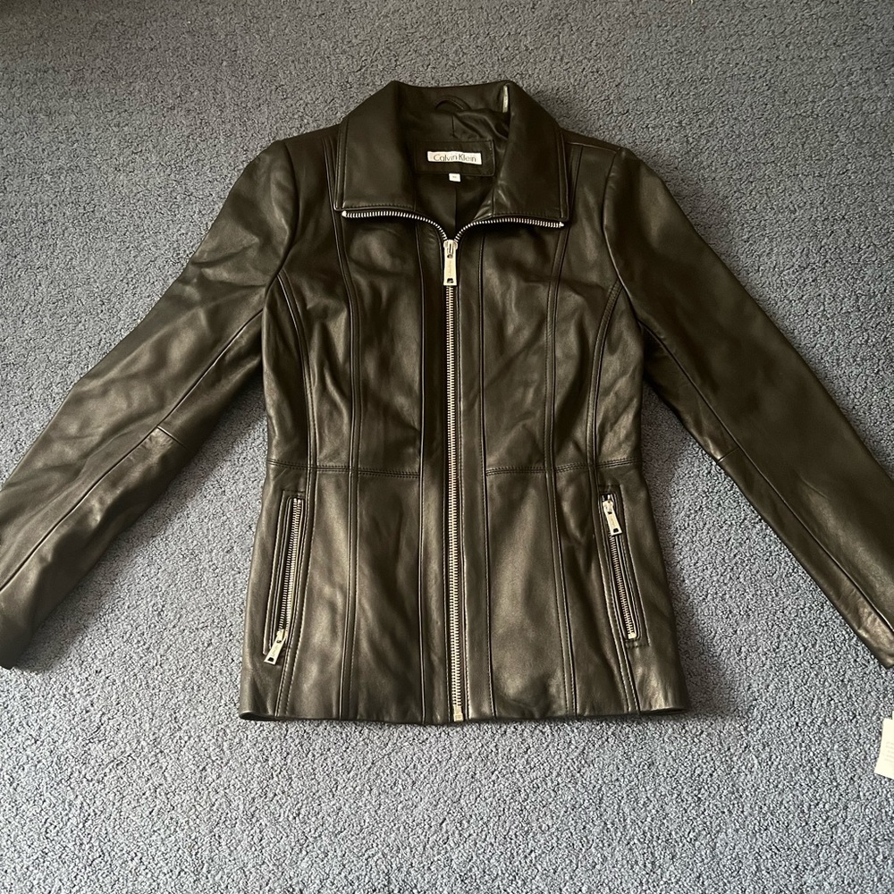 NTW Calvin Klein leather jacket